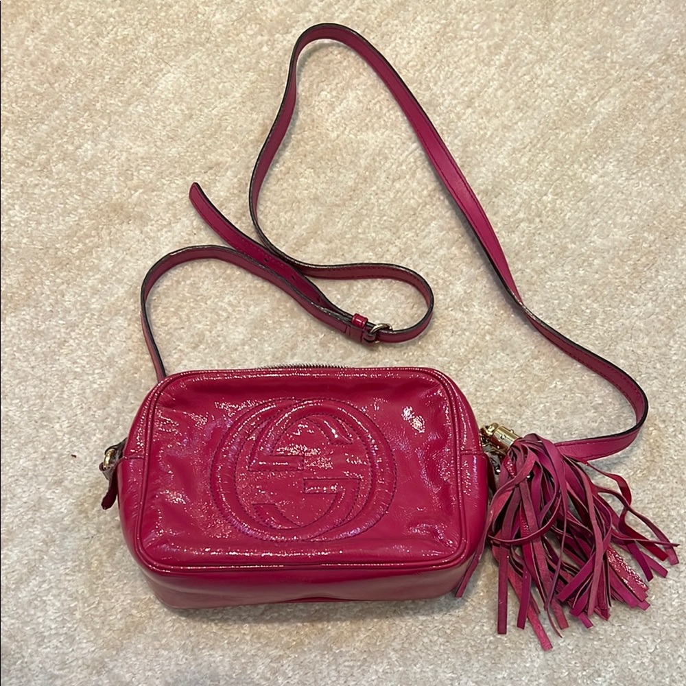 Gucci Soho Disco Bag – Pink Patent Leather
